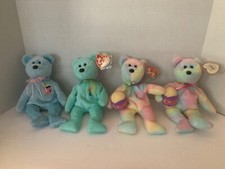 Beanie Babies Spring Plush Lot of 4 - Eggs 2006 2 , Eggs 11, Ariel