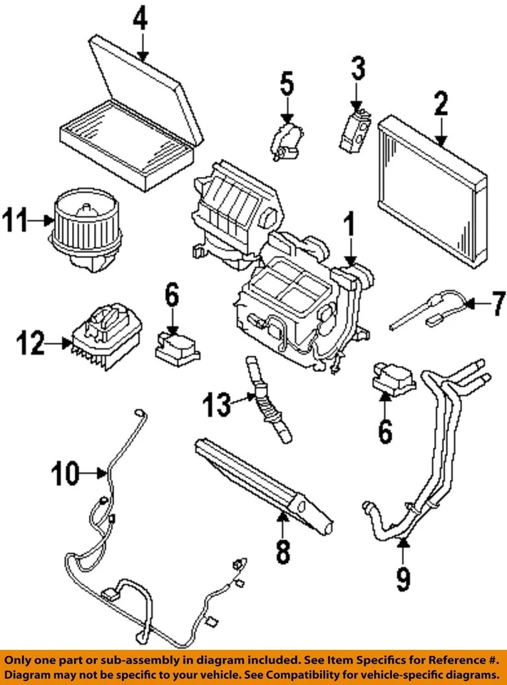 Motor soplador HVAC usado se adapta a: Land Rover Range Rover Sport 2010 grado delantero delantero Foto 3 de 4