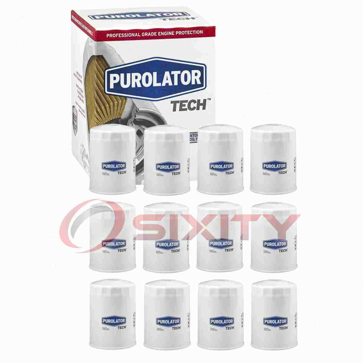 12 pc Purolator TECH TL30001 Engine Oil Filters for ZZL0-14-302 Z9 Z7 XG8a fp