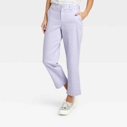 Straight Leg Ankle Pants Cropped Capri 