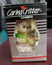 Vintage Jasco Caring Critter Chimers Christmas Bells/Ornaments
