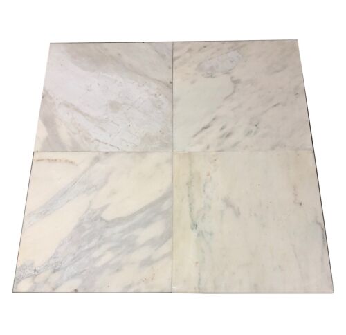 White Karakasu Marble Floor Tile 24" x 24" x 3/4" (200 Square Feet) - Picture 2 of 2