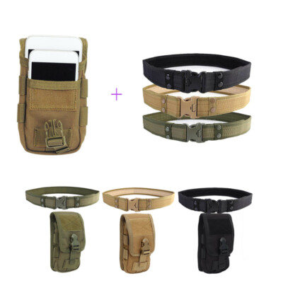 Outdoor Molle Belt Mobile Phone Pouches Waistband Belt Bag Fanny Pack Optional