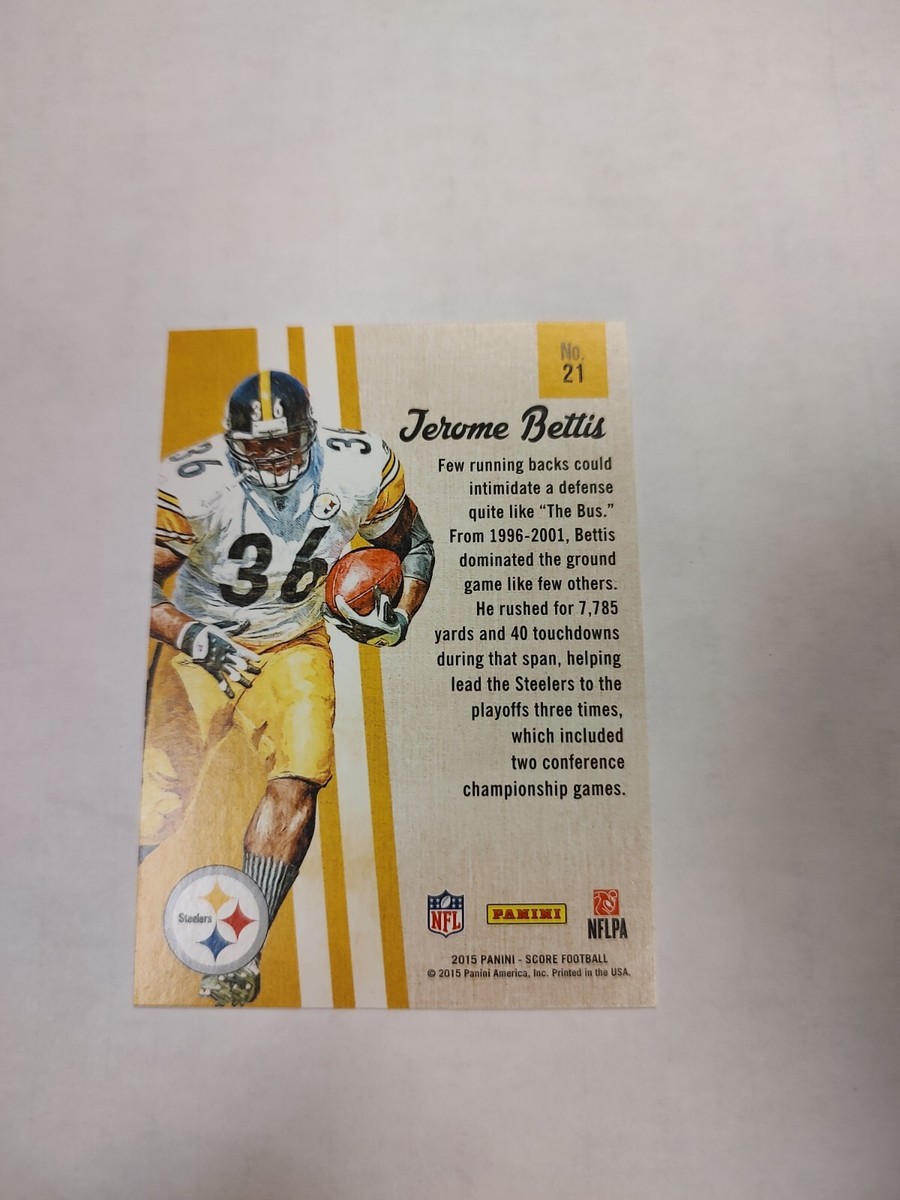 Jerome Bettis GOLD 2015 Score Football Gridiron Heritage #21