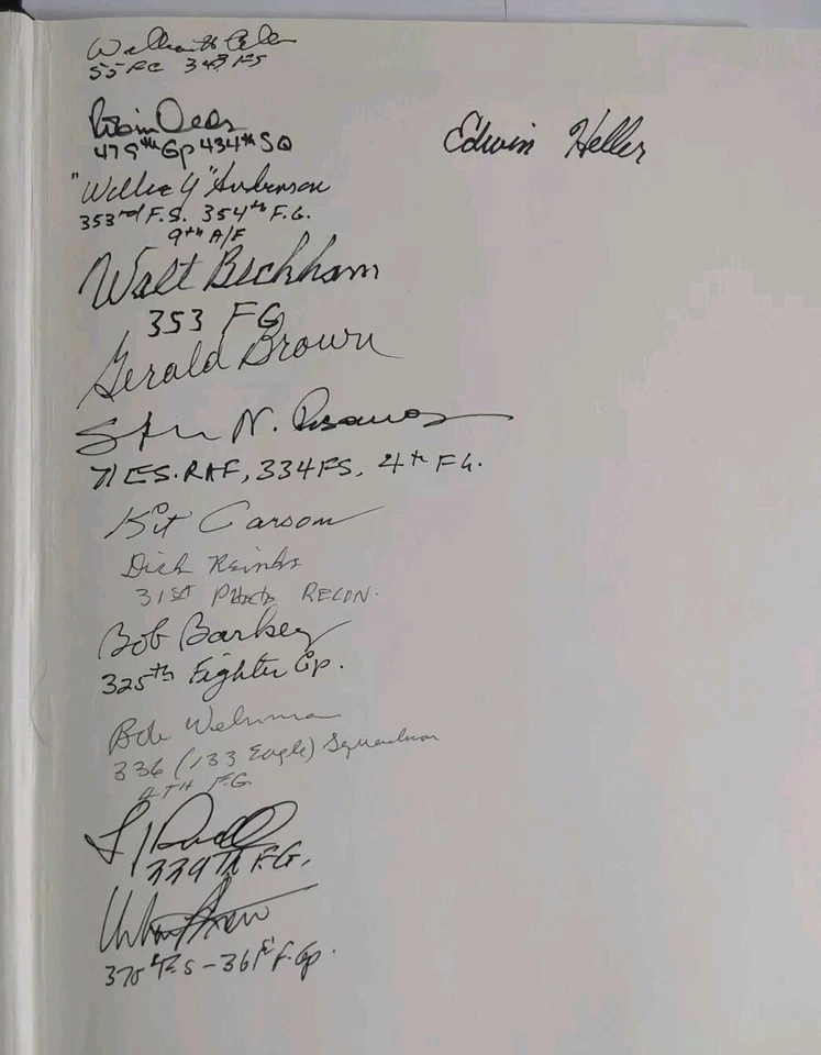 Mighty Eighth War Manual -Hardcover By Freeman Roger Anthony-Signed by 13 Pilots - Image 3 of 4