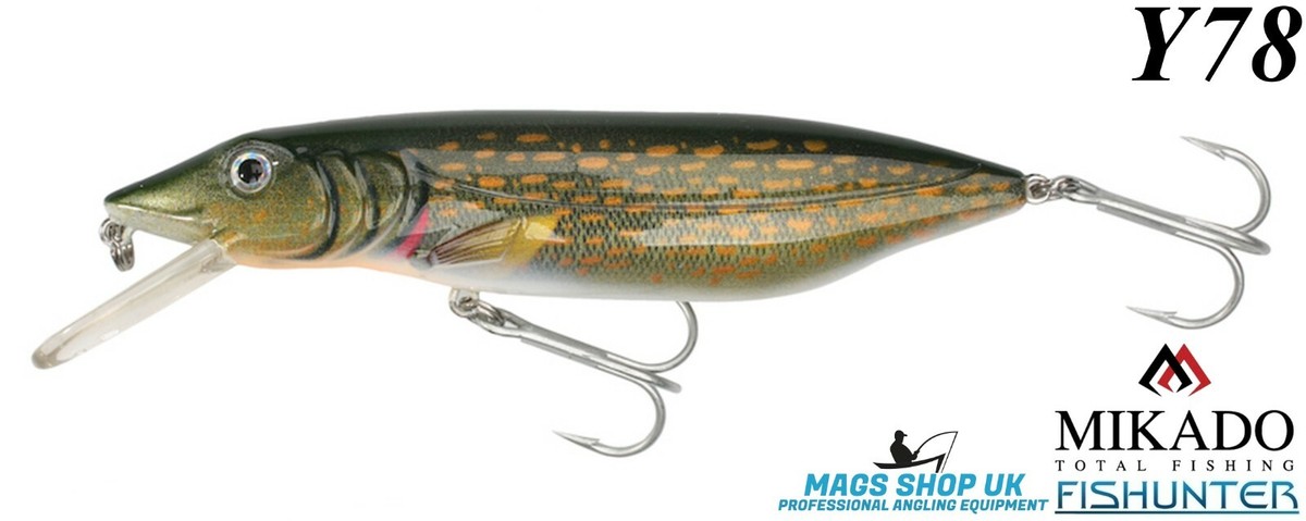 Mikado Fishunter Pike 11 Cm – Esche Da Pesca Affondanti / Galleggianti Per Luccio E Predatori