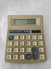 Vintage Texas Instruments TI-1795 Solar Desktop Calculator Tested  Works EUC