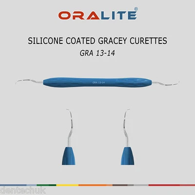 ORALITE Silicone Coated Gracey Curette 13/14 Dental Instrument Periodontal Scaler CE