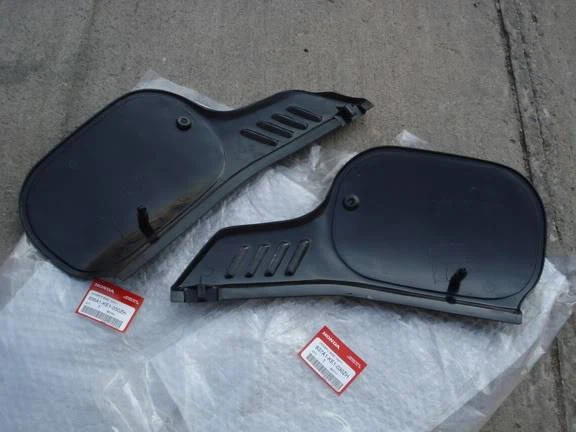 FUNDA LATERAL NEGRA NUEVA R/L HONDA MTX125 MTX200 MTX 200 Foto 3 de 3