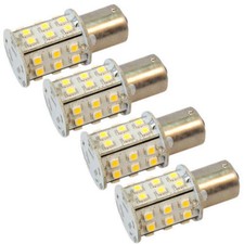 4x HQRP BA15s 30-SMD LED Bulbs for 1141 Dodge Roadtrek RV Cabin Interior Light