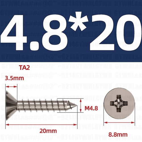 Titanium Countersunk/Pan Head Phillips Self Tapping Screws Wood Screws Chipboard - Picture 53 of 59