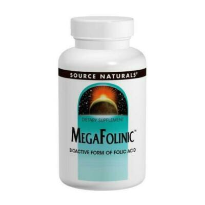 Source Naturals MegaFolinsäure, Folsäure, 800mcg x 120 Tabletten