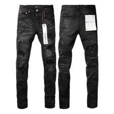New Purple Brand men's fashion splash-ink Slim fit jeans  
