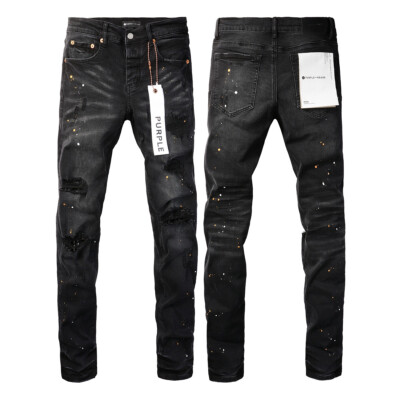 New Purple Brand men's fashion splash-ink Slim fit jeans !!