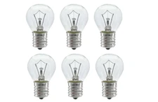 Lava Lamp Replacement Bulb Dimmable Long Lasting Modern Adjustable Bulbs 6 Pack