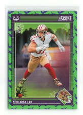 NICK BOSA #248 2024 PANINI SCORE-A-TREAT 49ERS GREEN BATS