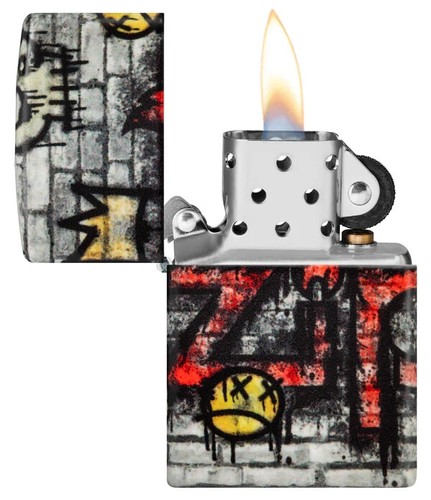 Zippo 46282, Graffiti-Street Art Design, 540 Matte Color Lighter, NEW - Picture 3 of 5