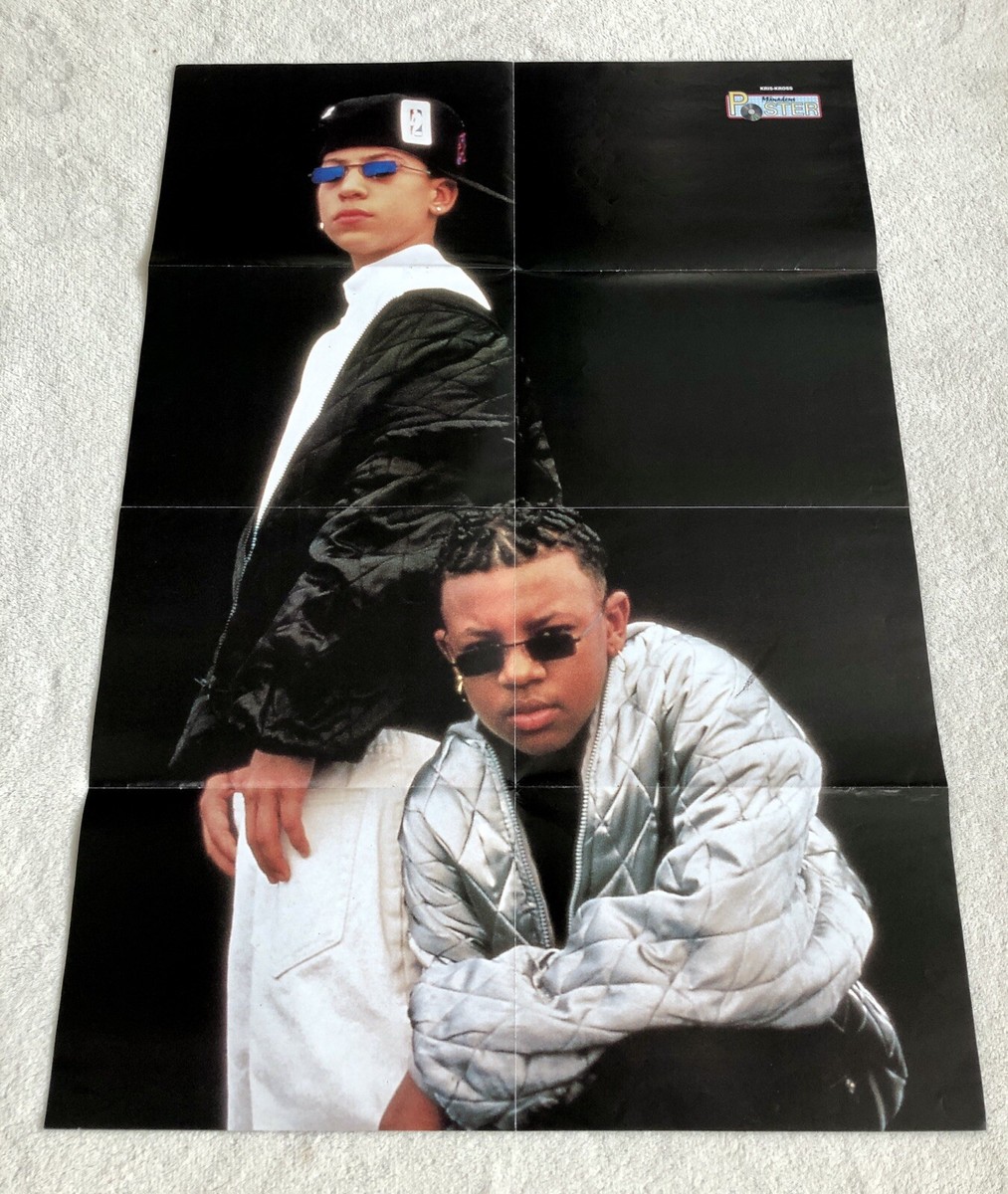 Kris Kross 1992 Mac Daddy Large Poster Swedish POP Music magazine