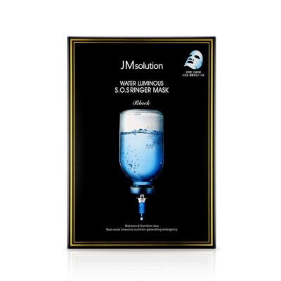 JMsolution Water Luminous SOS Ringer Mask Black (10 Sheets) Wholesales #ibea