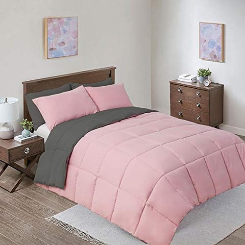 Reversible Down Alternative Comforter Oversized King Blanket Cozy Warmth New - Picture 5 of 8