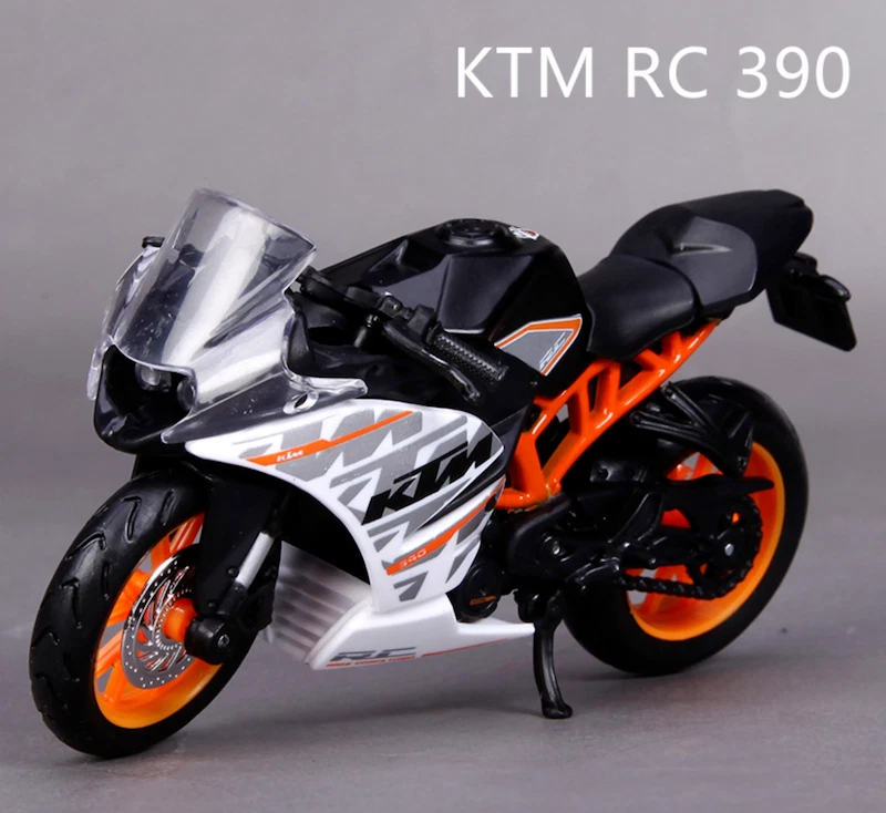Maisto 1:18 KTM RC 390 Modelo de Motocicleta Diecast Juguete Bicicleta Regalo CAJA MOTOGP Soporte Foto 3 de 4