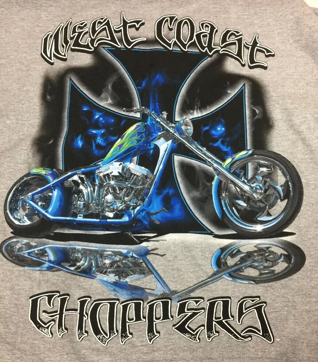 New Jesse James West Coast Choppers Men's Gray Long Sleeves