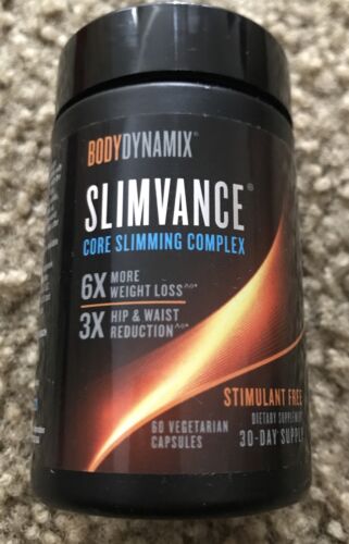 Bodydynamix Slimvance Core Slimming Complex 60 Caps Stimulant Free Exp 05/2025
