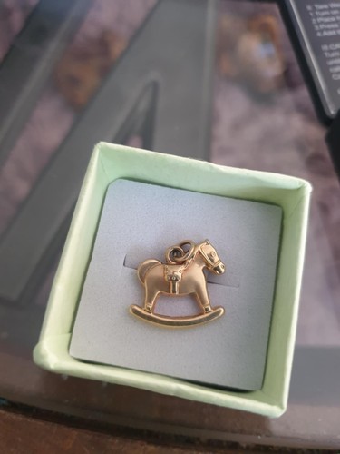 Rocking Horse Charm Pendant 9ct Yellow Gold