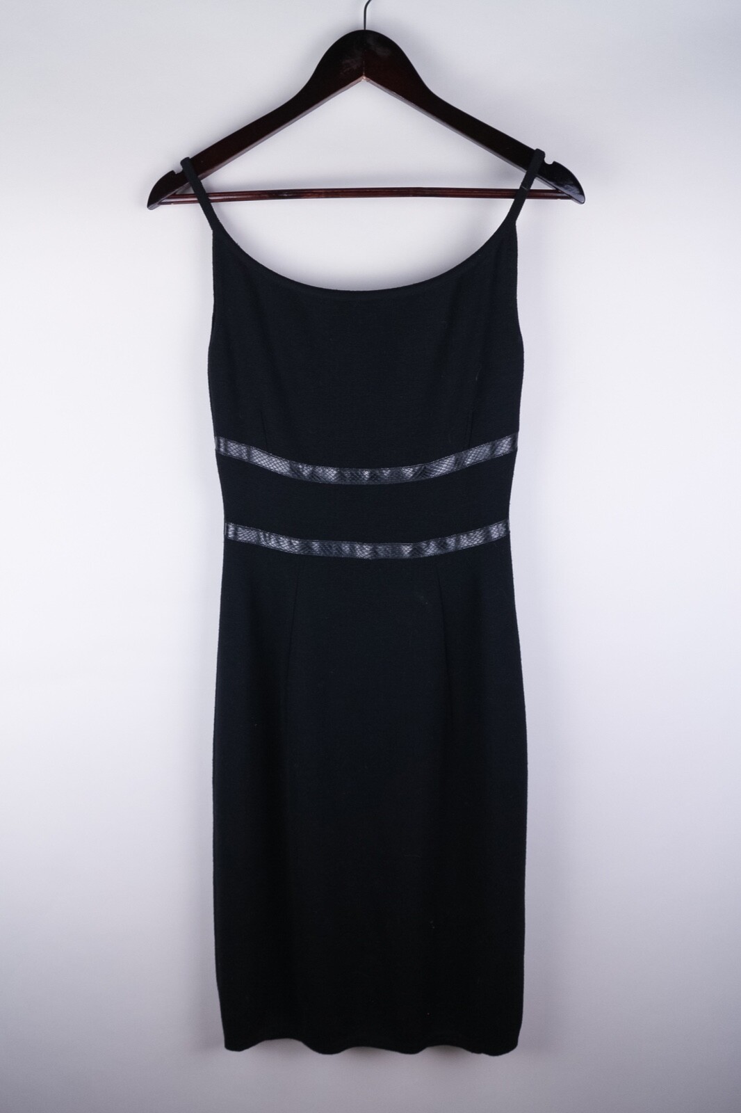 Abito Yves Saint Laurent Donna Lavorato a Maglia Nero MADE IN ITALY 100% Lana taglia M