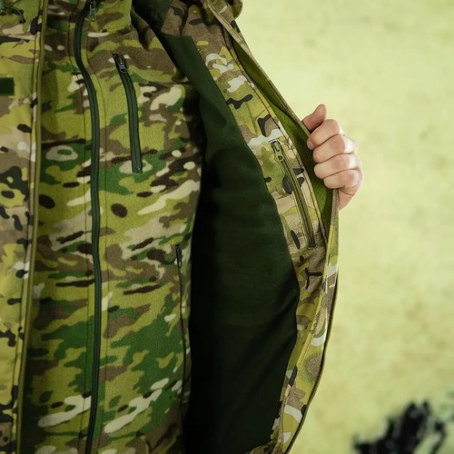 Multicam Softshell Tactical Jacket (M - XXL) Soft Shell Fleece Lining Men's ππ - Picture 2 of 6