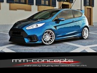CUP Spoilerlippe Schwarz Ford Fiesta MK7 RS Spoilerschwert Frontspoiler Spoiler
