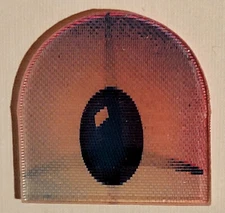 Blinking Eye or Oval.  1960s Vari-Vue Lenticular Flicker 1.1" x 1.1" Vintage