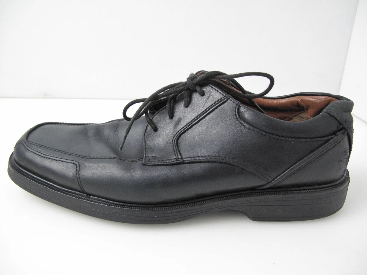 Johnston Murphy Pattison Oxford Men 9.5M Black Leather Waterproof