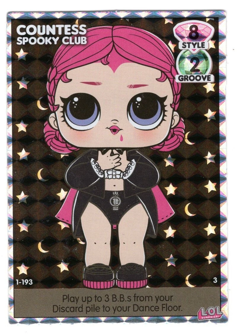 LOL Surprise! Dance Off RARE Card #1-193 Spooky Club Countess | eBay