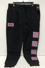 Under Armour Joggers Men’s Rival Fleece Cuffed Geometric Sweatpants Size XXL