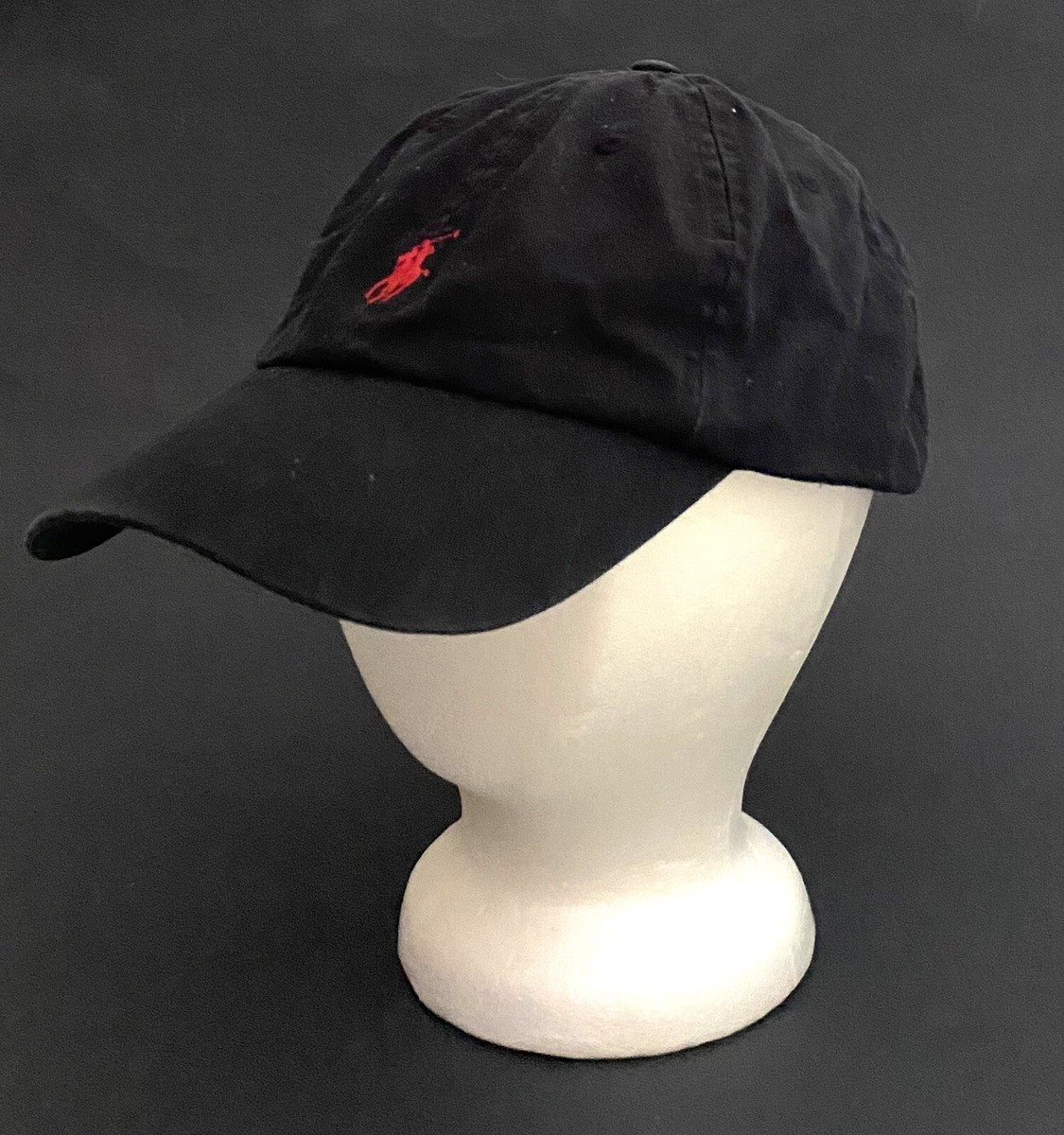 Vintage Polo Ralph Lauren Black Pony Logo Adjustable Hat Cap  display picture 3