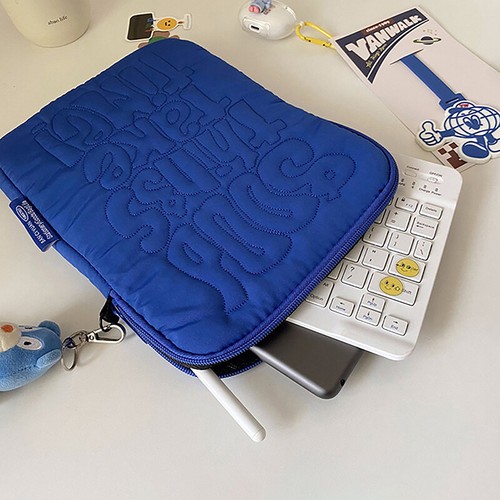 Embroidery Pattern Cute Shockproof Laptop Sleeve Case Bag 11 13 14 Inch - Afbeelding 2 van 18