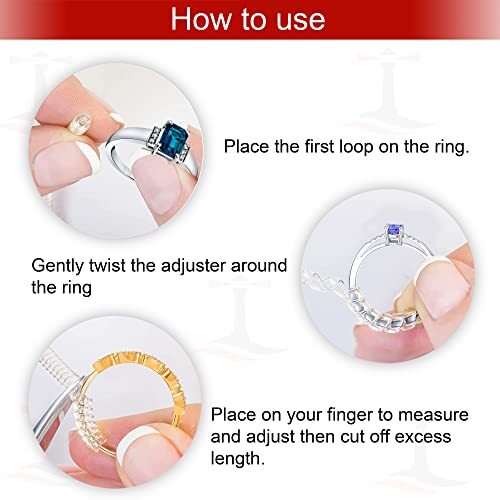 Ring Sizer Adjuster for Loose Rings - 20 Pack with 4 Sizes for Different Band - Bild 3 von 7