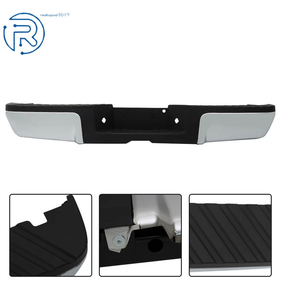 For 2008-2016 Ford F250 F350 F450 Super Duty Chrome Steel Rear Bumper Assembly - Image 4 of 4