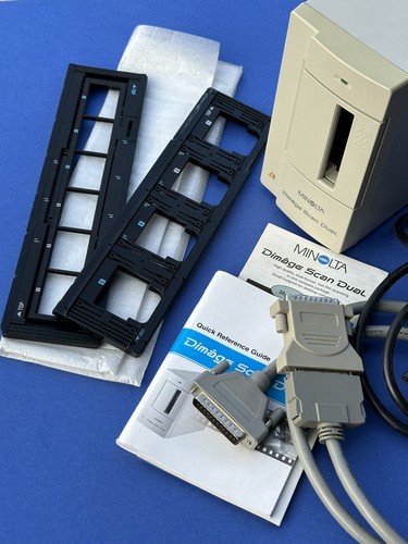 Minolta Dimage Scan Dual F-2400 Slide & Film Scanner Cables/Slide & Film Holders - Picture 3 of 7