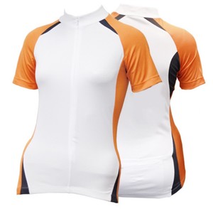 orange cycling jersey womens