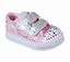 De Doux pklb Twinkle Les Allument Stepper Skechers Rose Chaussures 10897n Dentelle Toes filles RXXqz