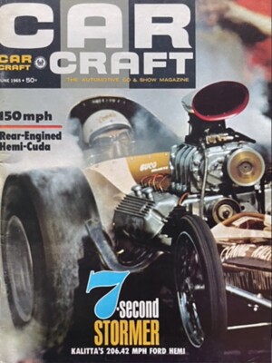 VRHTF NHRA ''JUNE 1965 CAR CRAFT MAGAZINE HEMI CUDA FEATURED MANY PHOTOS & INFO