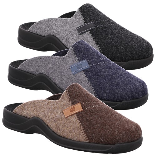 Chaussons En Feutre Pour Hommes - Taille 40-46, Doublure Peau De Mouton, Fait Main - Neuf Sans Emballage