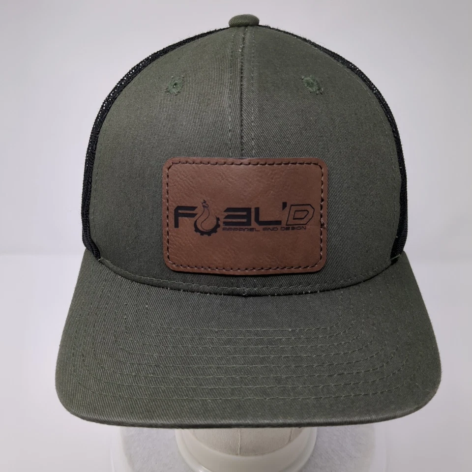 FUEL'D Ropa y Diseño Snapback Trucker Sombrero Verde OSFA Malla Espalda Foto 2 de 4