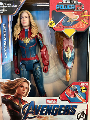 Titan Hero Power FX Captain Marvel Avengers Carol Danvers Launcher Sound Phrases
