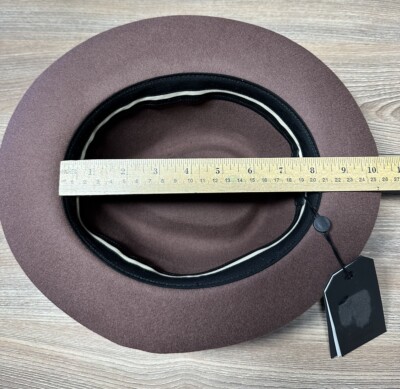 Rag and Bone Trilby Drape Band Winterberry Wool Fedora Hat  display picture 1