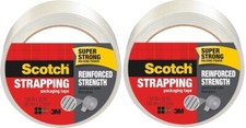 3M Scotch 8950-30-E 1.88" x 30 Yard Reinforced Strapping Tape - Pack of 2