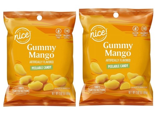2 Pack Nice! Gummy Mango Peelable Candy 2.82 oz Walgreens TikTok