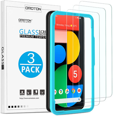 For Google Pixel 5 4 3a 3 L FULL COVER Tempered Glass Screen Protector 2-Pack